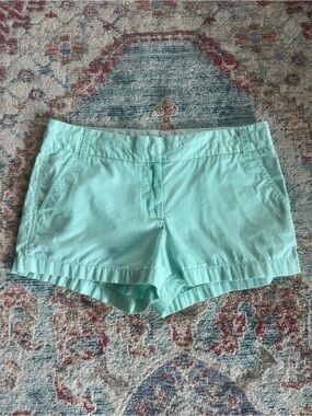 J. Crew Mint Green Chino shorts size 6